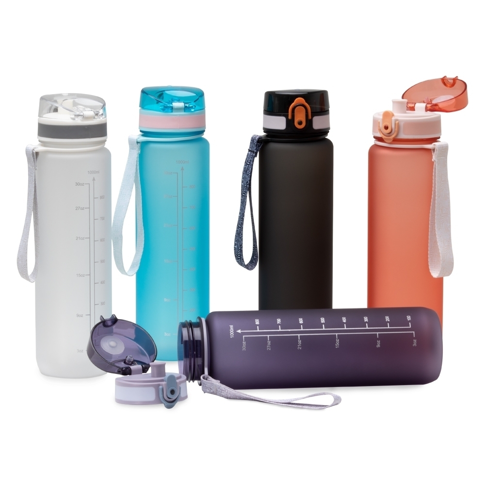 Imagem do produto Garrafa Plástica 1 Litro com Alça e Tampa com Trava