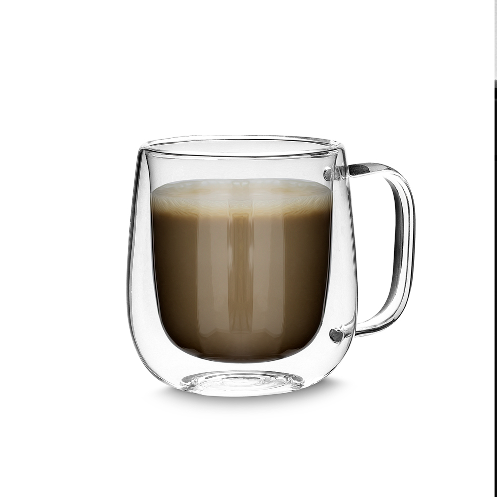 Caneca de Vidro Parede Dupla 250ml