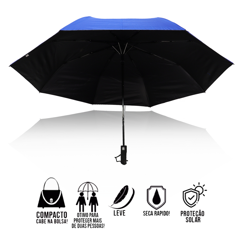 Imagem do produto Guarda-Chuva Dobrável Automático Reforçado – Exclusivo