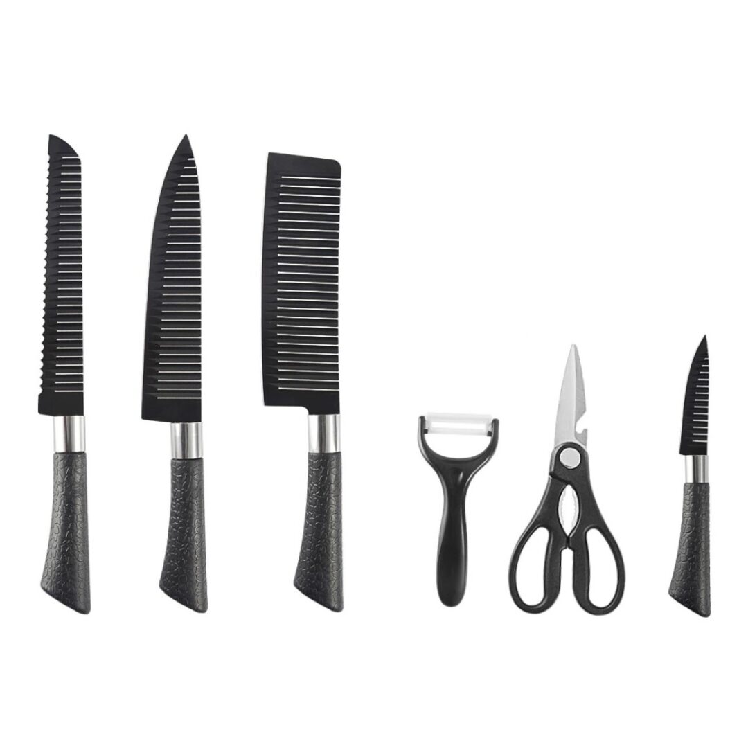 Imagem do produto Conjunto de Facas de Revestimento Antiaderente C/ 6 peças de Aço Inoxidável