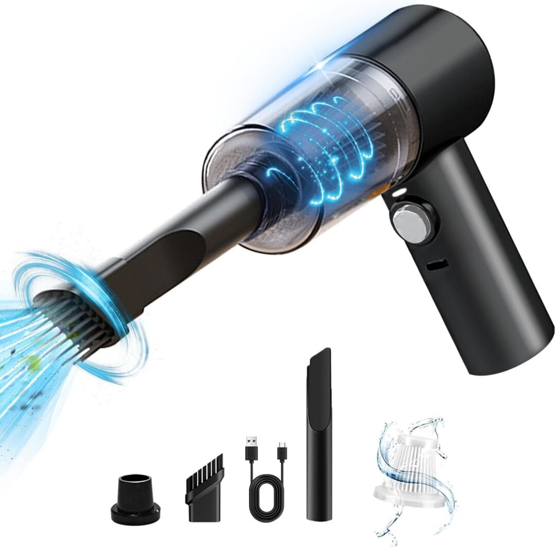 Imagem do produto Mini Aspirador de Pó e Soprador Portátil Sem Fio 2 em 1 USB Recarregável Bivolt