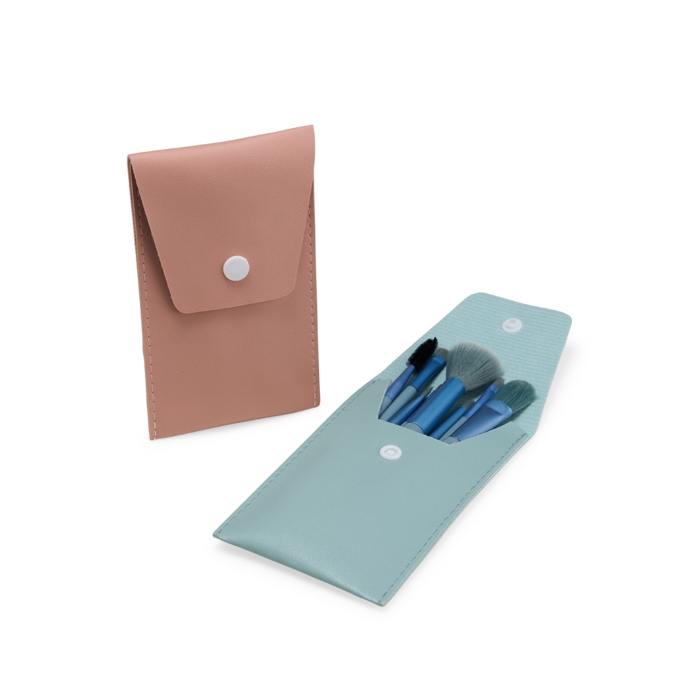 Kit Pincel de Maquiagem 8 Peças com Estojo