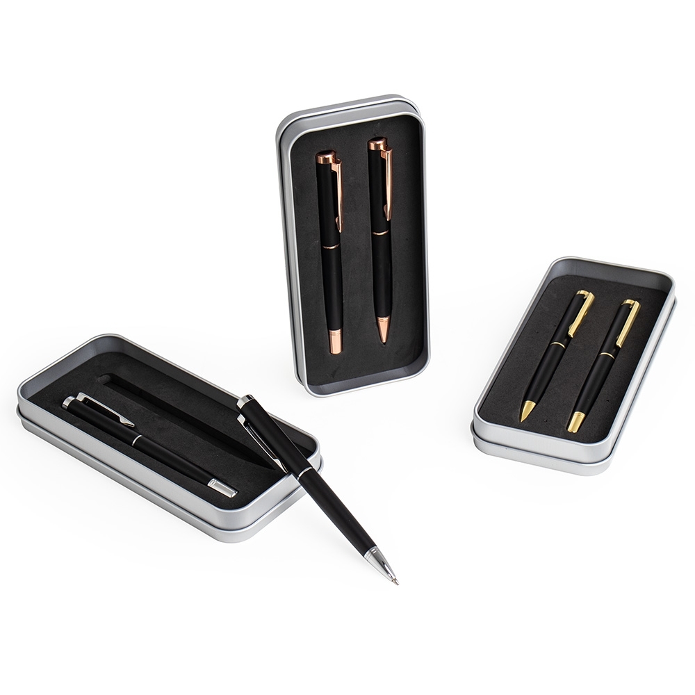 Imagem do produto Conjunto Canetas Executivas Roller e Esferográfica