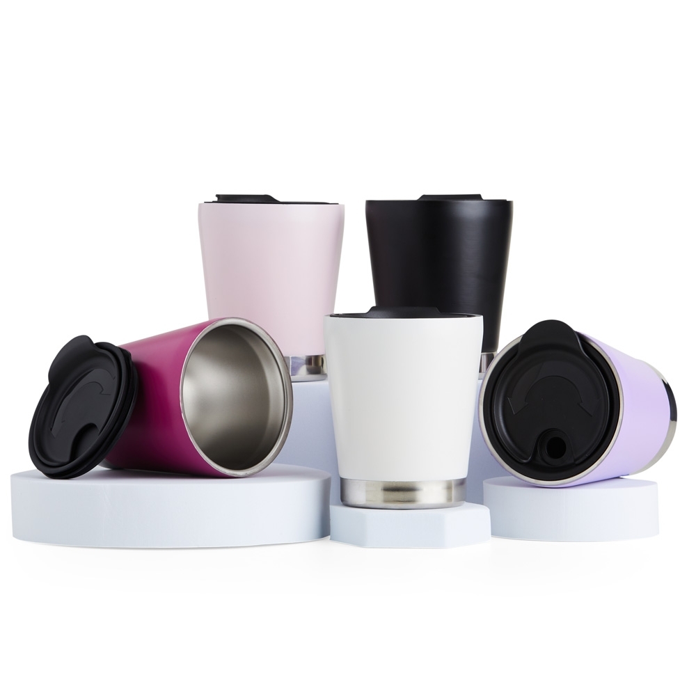 Imagem do produto Copo Parede Dupla Inox 300ml com Tampa