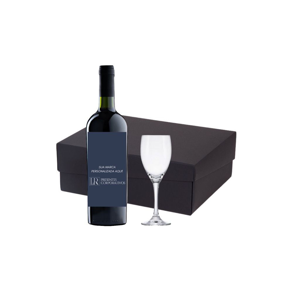 Imagem do produto Kit Vinho 750ml e 1 Taça de Cristal